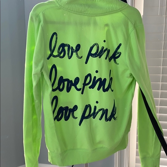 PINK VS quarter zip pullover with pocket - Picture 4 of 6